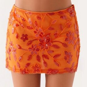 Peppermayo Kenya Beaded Mini Skirt